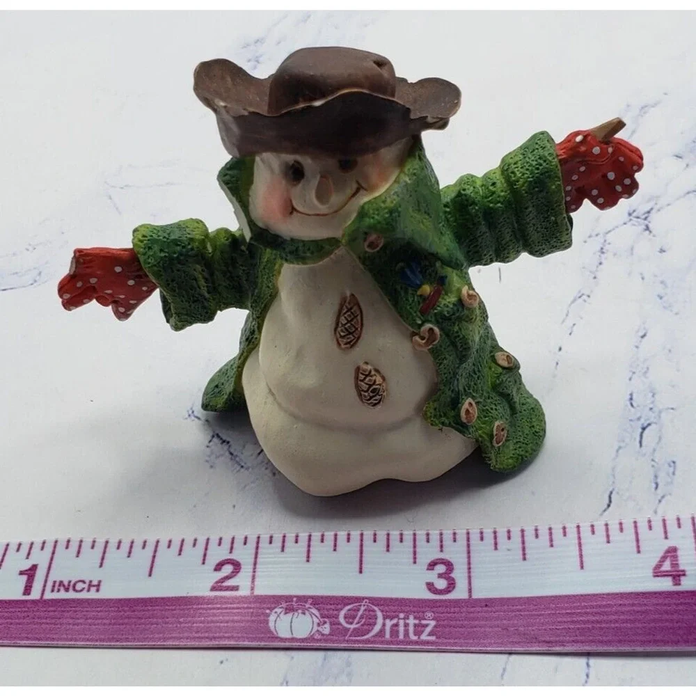 Hallmark Mitford Miss Rose Snowman Scarecrow 3 Inch Resin Figurine - Picture 7 of 9